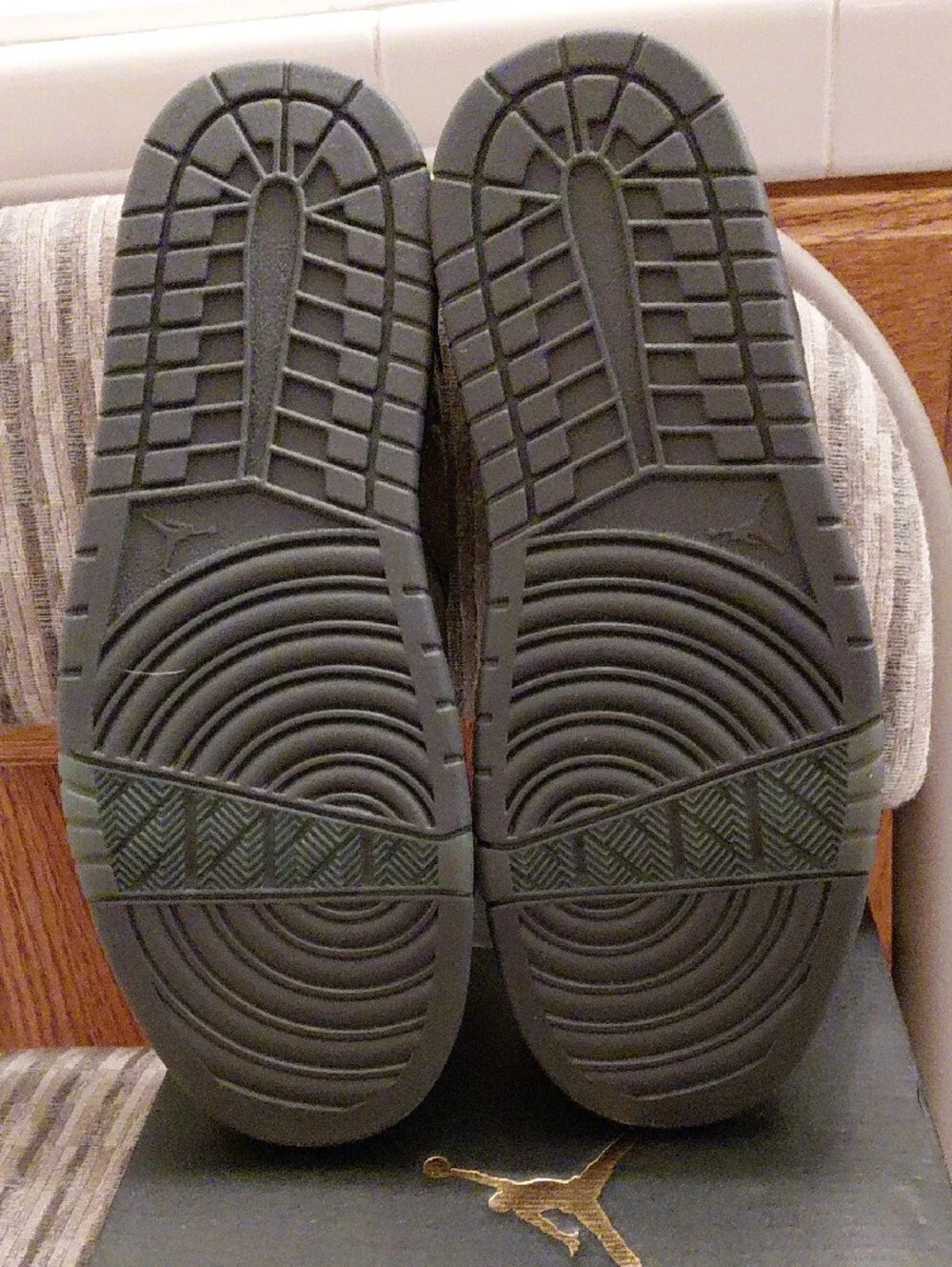 Brand New AJ 1's  in Olive Green and Black Youth Size 7 And Women Size 8.5